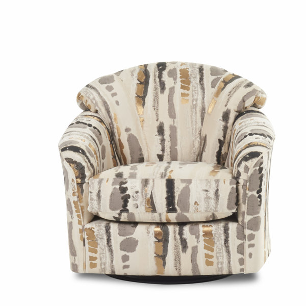 Mercury Row® Brinda Upholstered Swivel Armchair & Reviews Wayfair